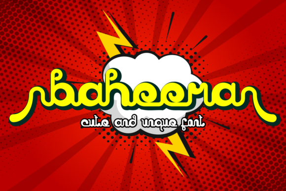 Baheera: A Bouncy Display Font