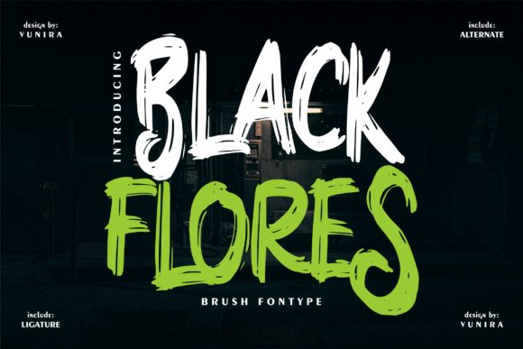 Black Flores Font Review