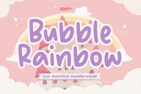 Bubble Rainbow Font for Creative Brands