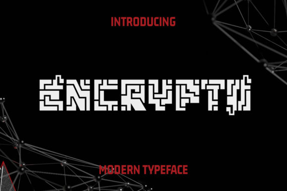 Encrypto: A Modern Display Font for Bold Product Branding
