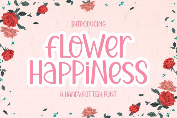 Flower Happiness: A Display Font for Elegant Branding