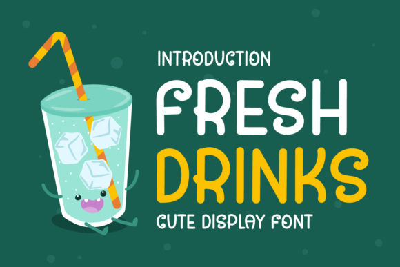 Fresh Drinks Font for Creative Projects