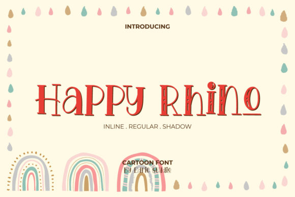 Happy Rhino Font for Creative Projects