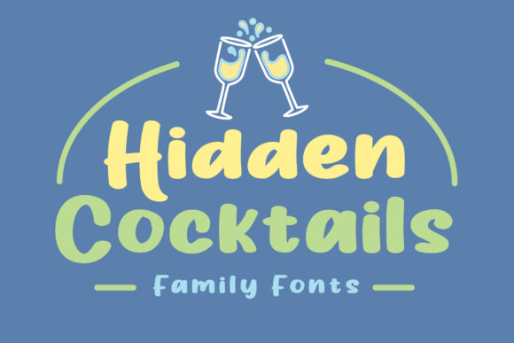 Hidden Cocktails Font for Business Branding