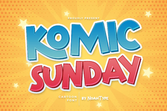 Komic Sunday: The Cartoon Display Font for Viral Campaigns