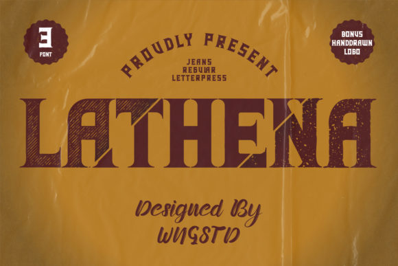 Lathena Font for Creative Projects