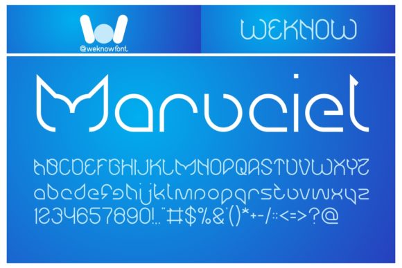 Maruciel Font for Creative Makers