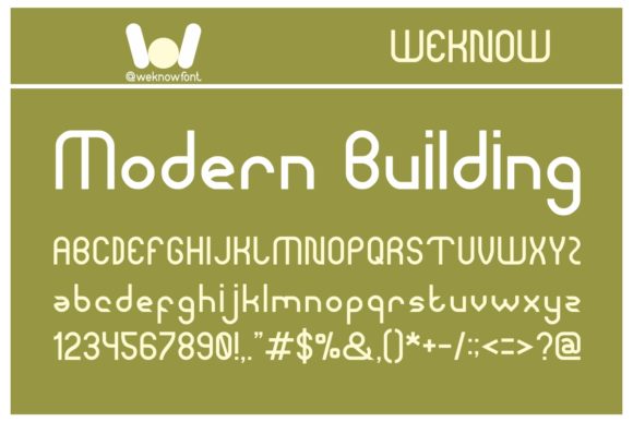 Modern Building Font for Creative Makers