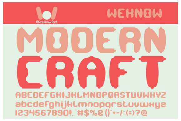 Modern Craft Font Review
