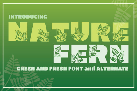 Nature Fern Font for Bold Campaigns