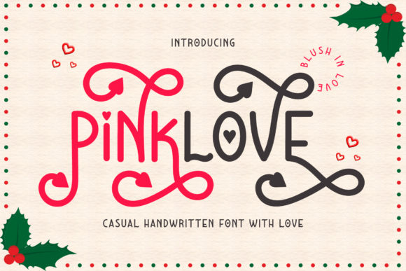 Pinklove Font for Creative Design