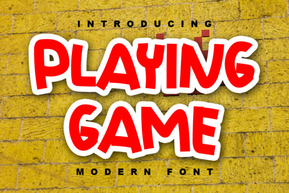 Playing Game Font for Business Branding