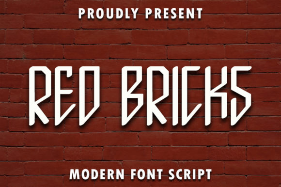 Red Bricks Font for Creative Projects
