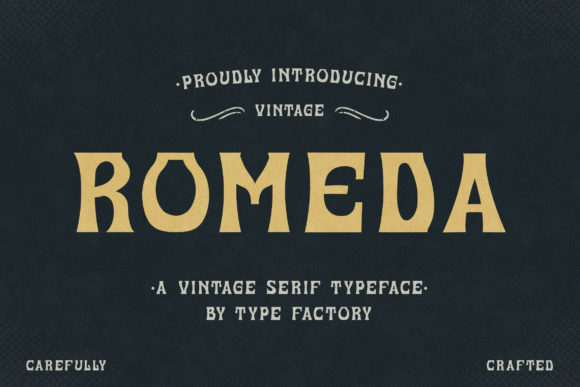 Romeda: A Vintage Typeface for Modern Editorial Design
