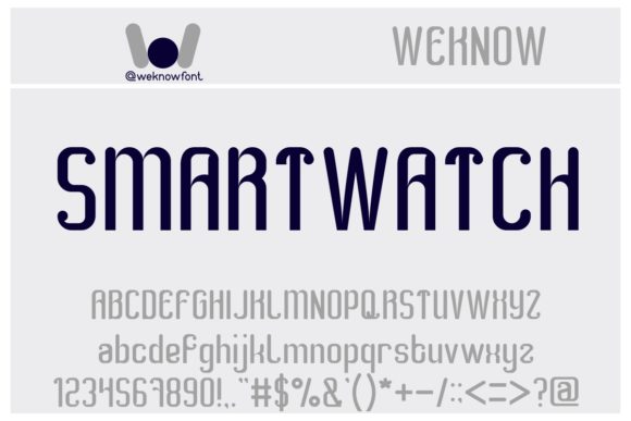 Smart Watch Font for Bold Branding