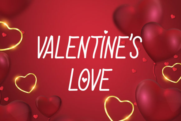 Valentines Love Font for Creative Projects